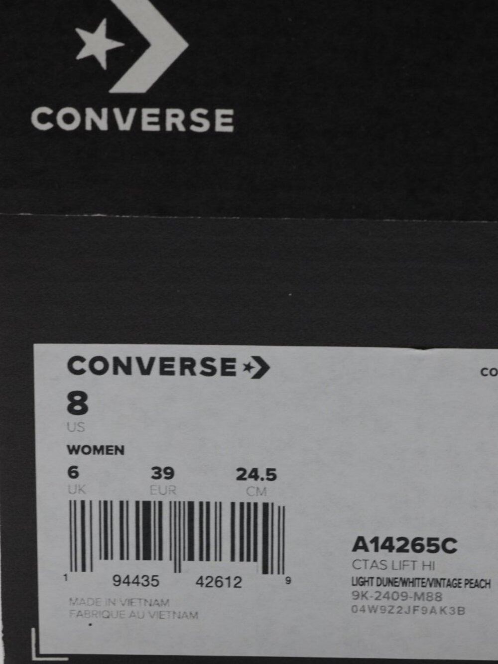 Converse Women's Chuck Taylor All Star Lift Platform Floral Shoes Ivory Size 8 - Picture 12 of 12